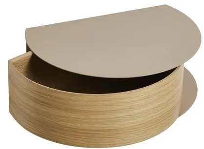 Woud Wallie Væghylde Grå Beige/Eg